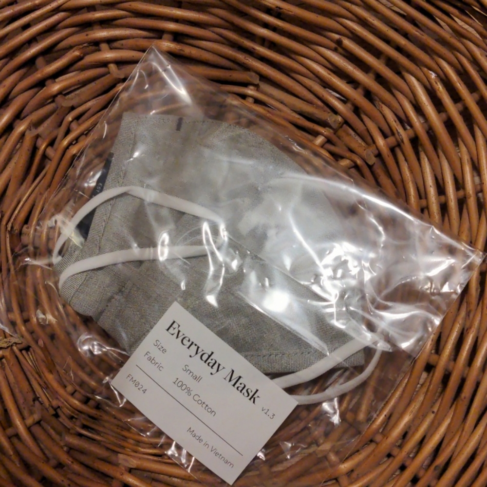 Women's face mask by Proper Cloth (green chambray)